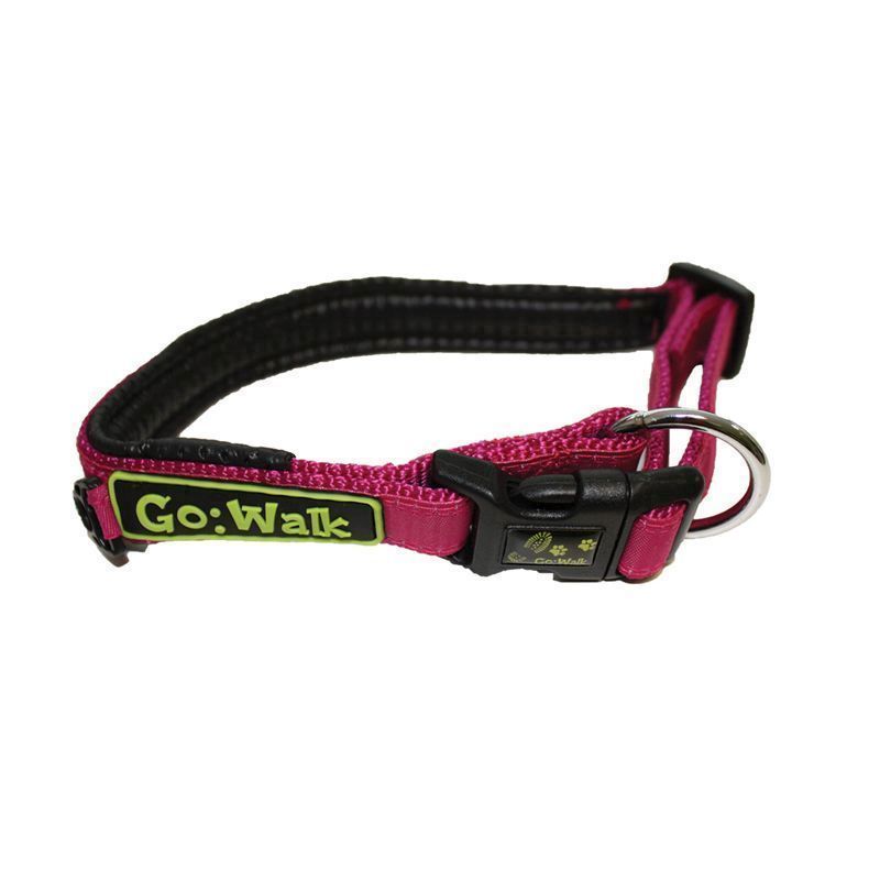 Small Pink Go Walk Dog Collar